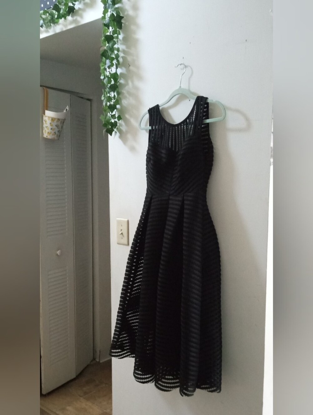 Love Culture Black Sleeveless Fit-and-Flare Midi Dress